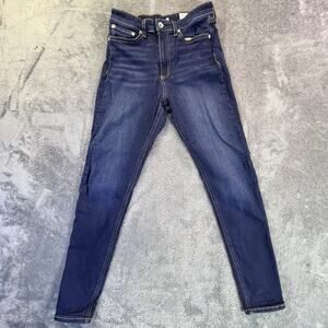 Rag & Bone Jeans Womens 28 Blue High Rise Skinny Stretch Bedford Dark Wash
